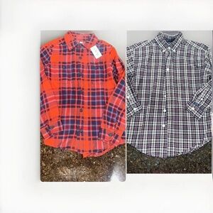 Boys button up oxford top bundle size 7/8 Izod